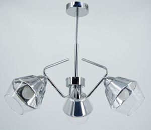 Clovis żyrandol 3xE27 chrom 2237/3 8C