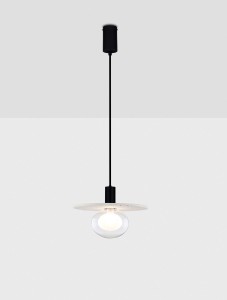 Asunta lampa wisząca 1xE27 czarna beżowa bLE44656