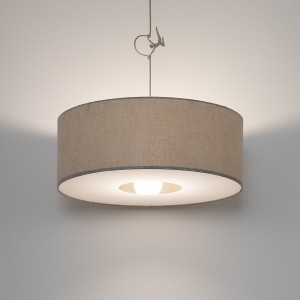 Cedro M lampa wisząca 1xE27 beżowy 11665