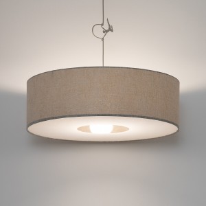 Cedro L lampa wisząca 1xE27 beżowy 11666