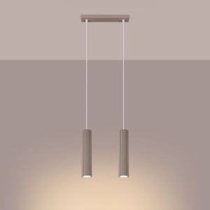 Karbon 2 lampa wisząca 2xGU10 taupe SL.1773