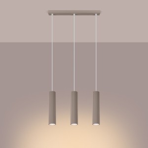 Karbon 3 lampa wisząca 3xGU10 taupe SL.1774