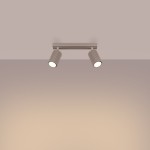 Karbon lampa sufitowa (spot) 2xGU10 taupe SL.1763