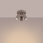 Karbon koło lampa sufitowa (spot) 3xGU10 taupe SL.1768