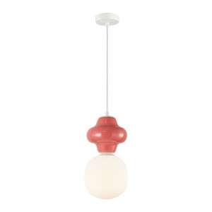  Latera D18 lampa wisząca 1xE14 czerwona PND-94331-1L-RED