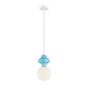 Latera D15 lampa wisząca 1xE14 niebieska PND-94331-1S-BLU