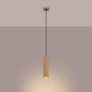 Karbon 1 lampa wisząca 1xGU10 złota SL.1554