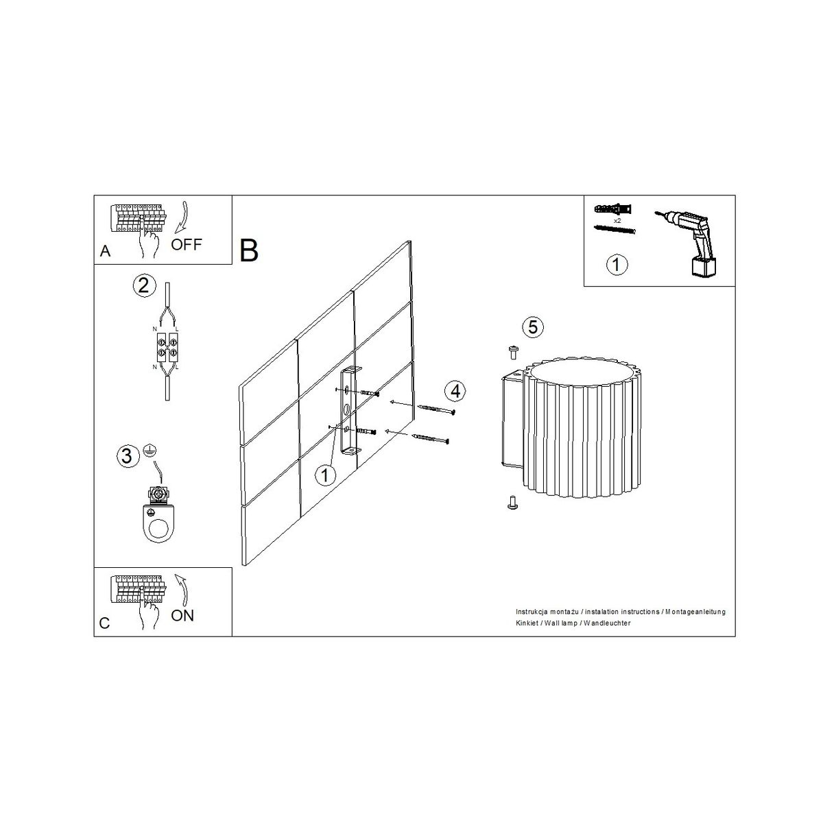 Kinkiet Aura 1xG9 w kolorze taupe, o okrągłej, teksturowanej obudowie, montowany na ścianie. Widok z przodu, ukazujący detale konstrukcji oraz elementy montażowe.