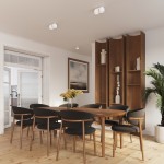 Lampa sufitowa Aura 1xGX53 w kolorze białym, zamontowana na suficie, z widoczną teksturą klosza. Widok z perspektywy wnętrza z drewnianym stołem i czarnymi krzesłami, w otoczeniu roślinności oraz drewnianych regałów.