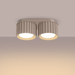 Aura lampa sufitowa 2xGX53 taupe SL.1818