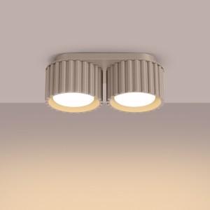 Aura lampa sufitowa 2xGX53 taupe SL.1818