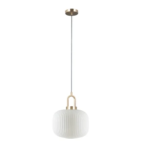Fosse lampa wisząca 1xE27 złota PND-408817-1-HBR-WH