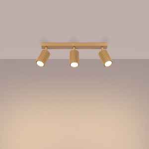 Karbon lampa sufitowa (spot) 3xGU10 złota SL.1562