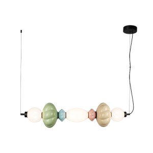 Tordi lampa wisząca LED 24W 3000K czarna/multi PND-94721-3A-MLTI