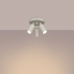 Ring lampa sufitowa spot 3xGU10 beżowa SL.1497