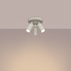 Ring lampa sufitowa spot 3xGU10 beżowa SL.1497