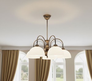 Opal żyrandol 5xE27 patyna O3395 W5 PAT