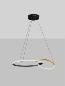 Chulumani lampa wisząca 2xLED 36W czarna LE44820