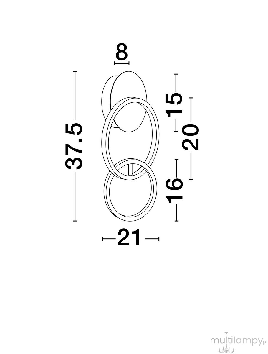 Kinkiet Chulumani 2xLED 15W w kolorze czarnym, z dwiema okrągłymi oprawami. Wymiary: wysokość 37,5 cm, szerokość 21 cm, głębokość 8 cm. Prosty, nowoczesny design, idealny do wnętrz. Umożliwia równomierne oświetlenie przestrzeni.