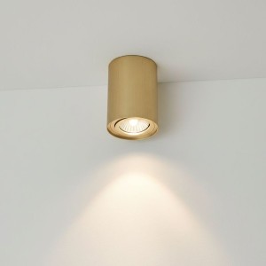 Alfa lampa sufitowa tuba kierunkowa złota