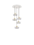 Espinar lampa wisząca 5xLED 30W biała złota LE44731