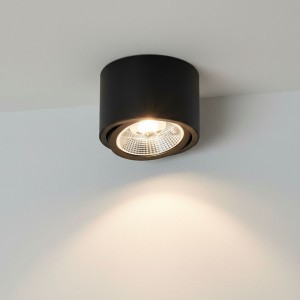 Arcos lampa sufitowa tuba kierunkowa czarna