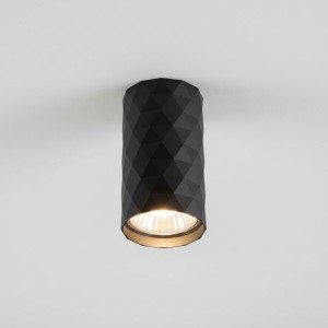 Glamour lampa sufitowa tuba GU10 czarna