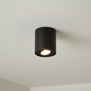 Devo lampa sufitowa tuba kierunkowa 1xGU10 czarna