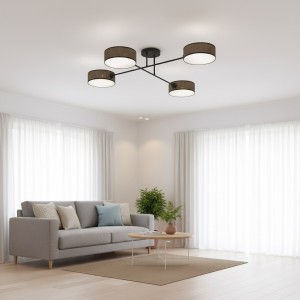 Maga lampa sufitowa 4xE14 brązowa 1569/4