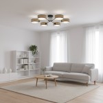Maga lampa sufitowa 6xE14 rattan 1571/6