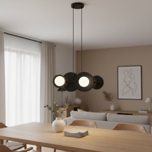 Model lampa wisząca 4xG9 czarna 1486/4