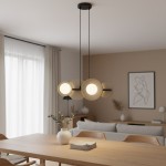 Model lampa wisząca 4xG9 czarna mokka 1488/4