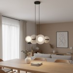 Model lampa wisząca 4xG9 czarna szara 1489/4