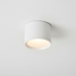 Lampa sufitowa Haro w kształcie tuby, biała, z oprawą GX53, montowana do sufitu. Okrągły klosz z matowego materiału, emitujący ciepłe światło. Produkt ma klasę szczelności IP54, co zapewnia jego odporność na wilgoć.