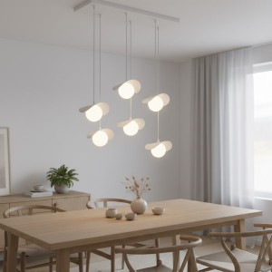 Ritual lampa wisząca 6xG9 biała 1584/6