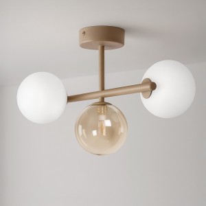 Lemo lampa sufitowa 3xG9 beżowa K-5845