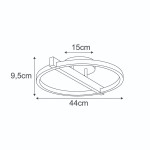 Lampa sufitowa Tivoli 1xLED 24W CCT w kolorze czarnym, o okrągłej formie. Wymiary: średnica 44 cm, wysokość 9,5 cm, szerokość 15 cm. Prosta konstrukcja z centralnym punktem mocowania. Idealna do nowoczesnych wnętrz.