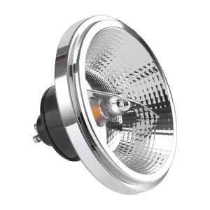 Żarówka LED AR111 GU10/10,5W/4000K srebrna/czarna z odbłyśnikiem
