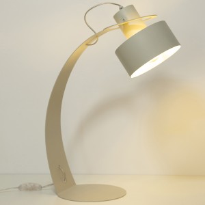 Rif lampa stołowa 1xE27 szary beż 41444