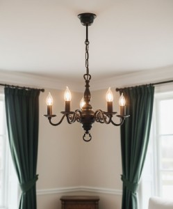 Cereus żyrandol świecznikowy 5xE14 czarny 385 W5 CZA