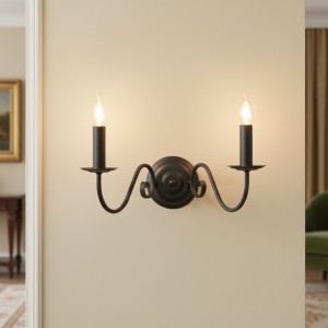 Asti kinkiet 2-punktowy czarny O2891 K2 CZA