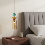 Busco lampa wisząca 1xE27 czarna/bursztynowy PND-30263-1C-BRO-AMB