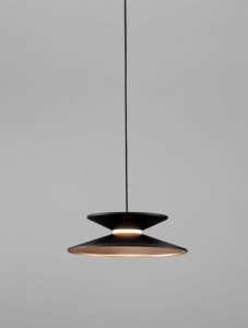 Guanay lampa wisząca 1xLED 7W czarna złota LE44741