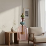 Arte lampa wisząca 1xLED/12W mosiądz/różowy ML0357