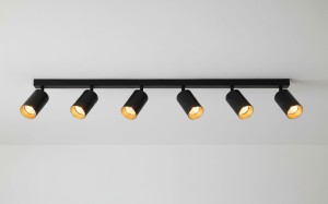 Eris lampa sufitowa (spot) 6-punktowa czarna/złota