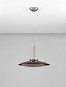 Huanuco lampa wisząca 1xLED 21W nikiel aluminium/brązowa LE44839