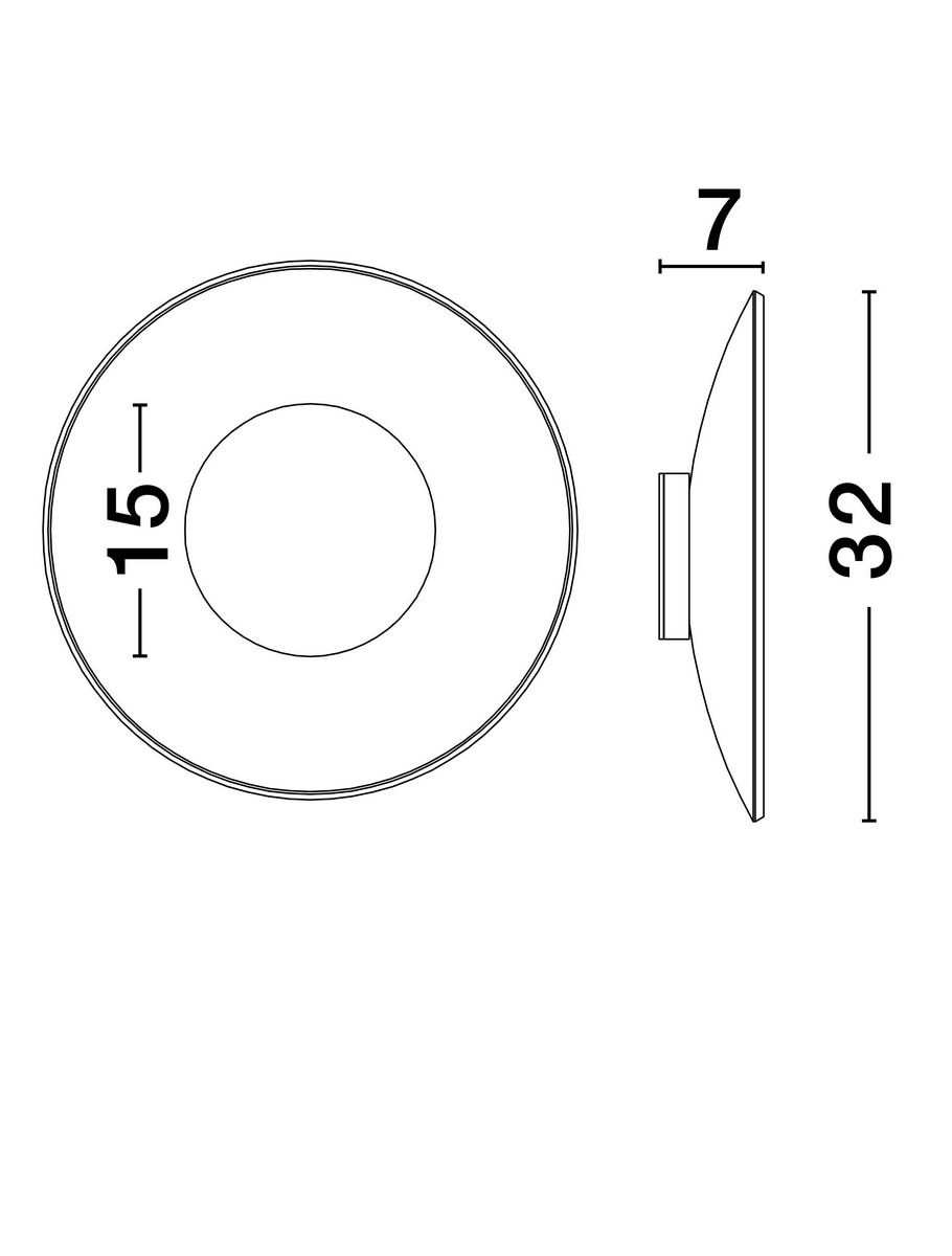Kinkiet Huanuco 1xLED 17W w kolorze niklowym z aluminium. Okrągła forma o średnicy 15 cm i grubości 7 cm, z wysokością 32 cm. Prosty, nowoczesny design, idealny do różnych aranżacji wnętrz.