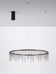 Huaraz D80 lampa wisząca 1xLED 30W czarna LE44451