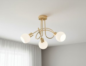 Eryka lampa wisząca 3xE14 złota 28733