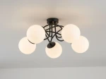 Banko lampa sufitowa 5xE14 czarna 63201